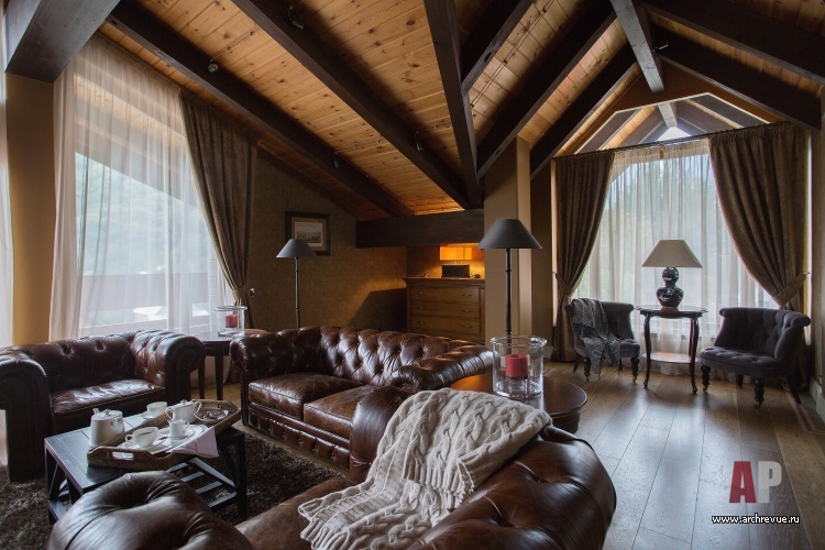 Красной Поляне的两层复式公寓设计丨俄罗斯克拉斯诺亚尔斯克丨Зубенко Юрий,Щербакова Ольга-19