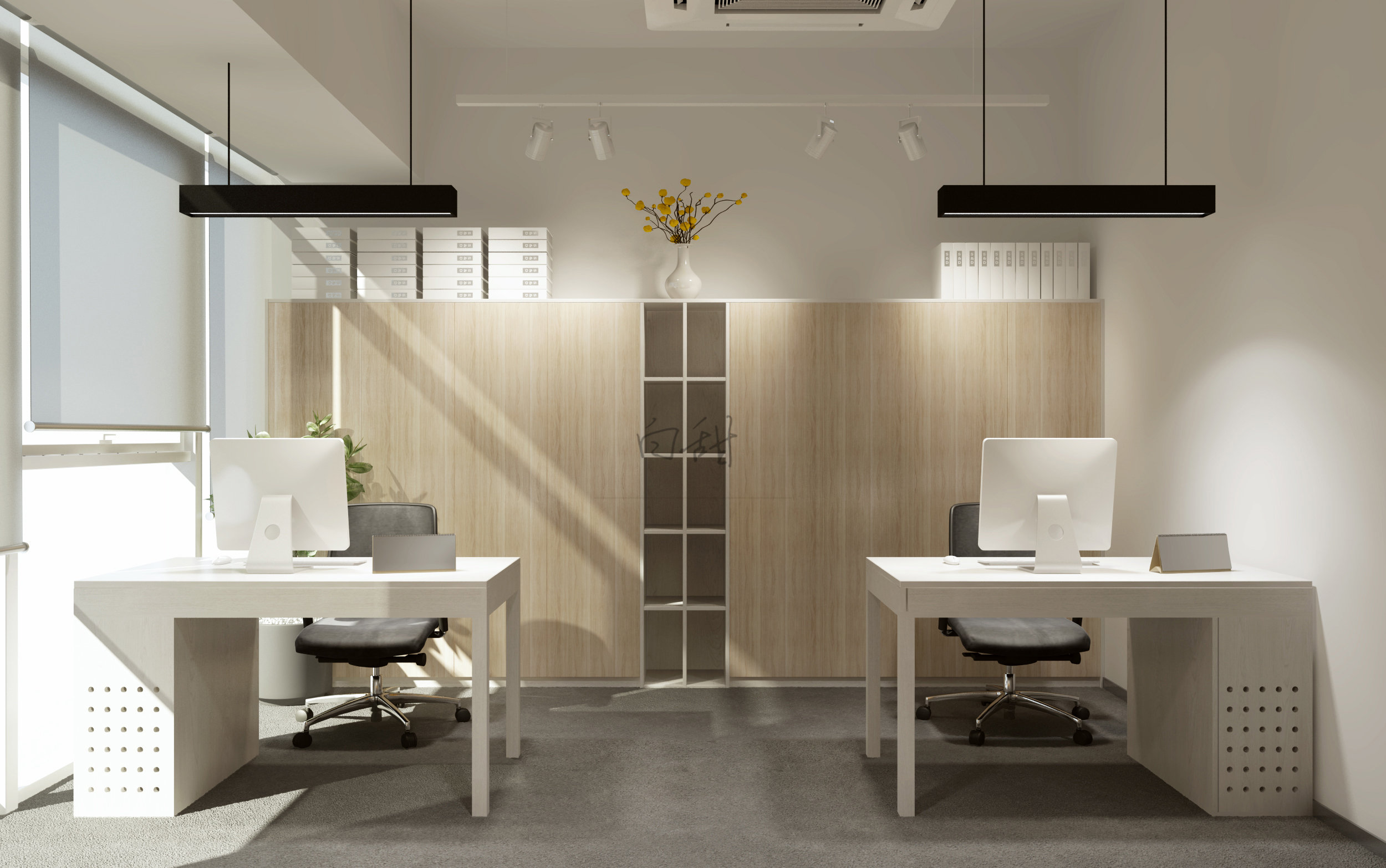 半舍设计丨荣盛时代办公-9