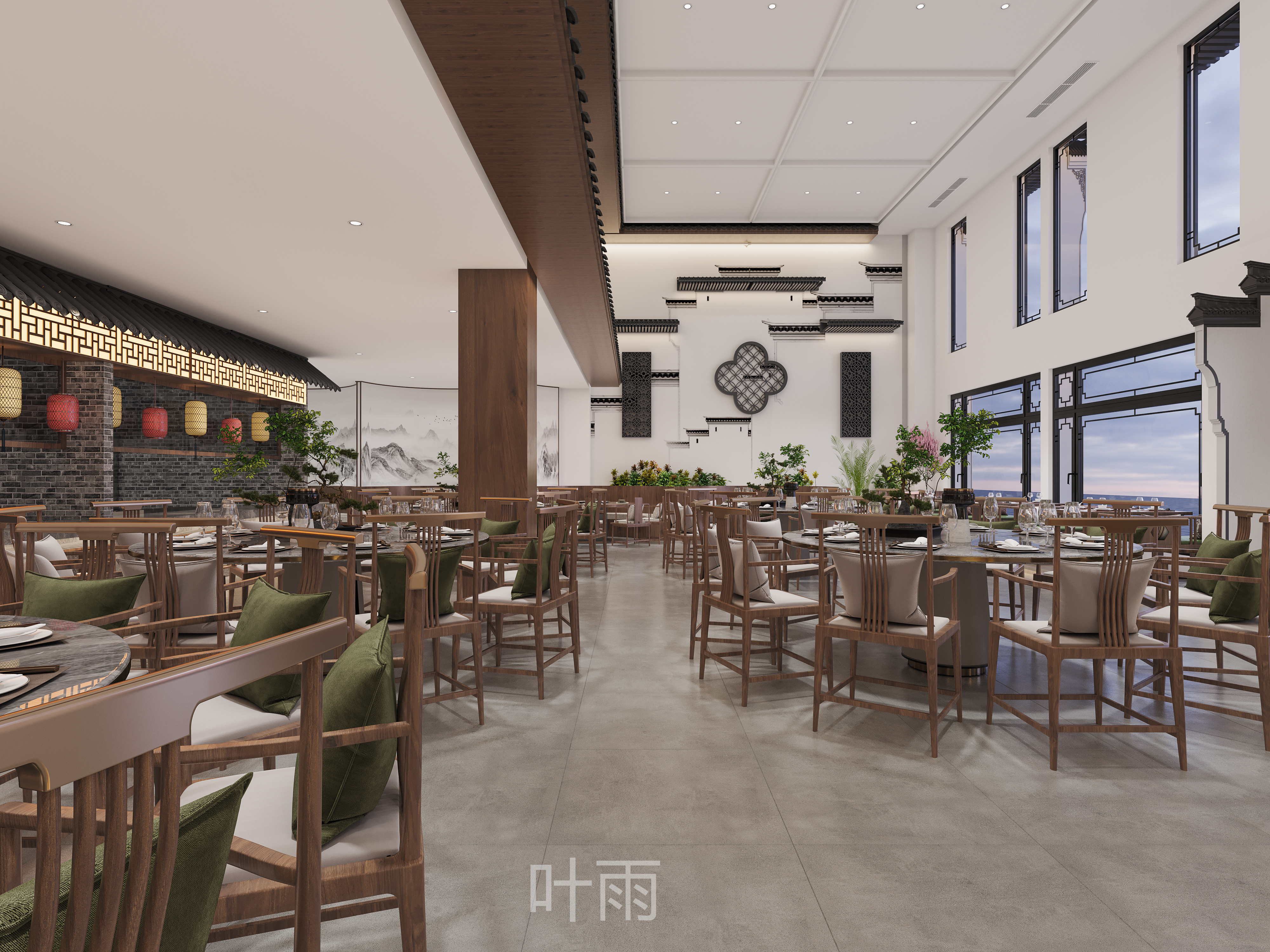 徽派餐厅·颂时雅意-3