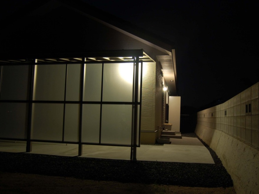 平屋建て和風モダン住宅の新築外構-68