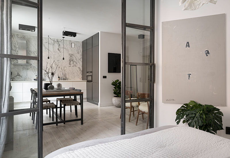 斯德哥尔摩 49 平米黑白木元素公寓-25