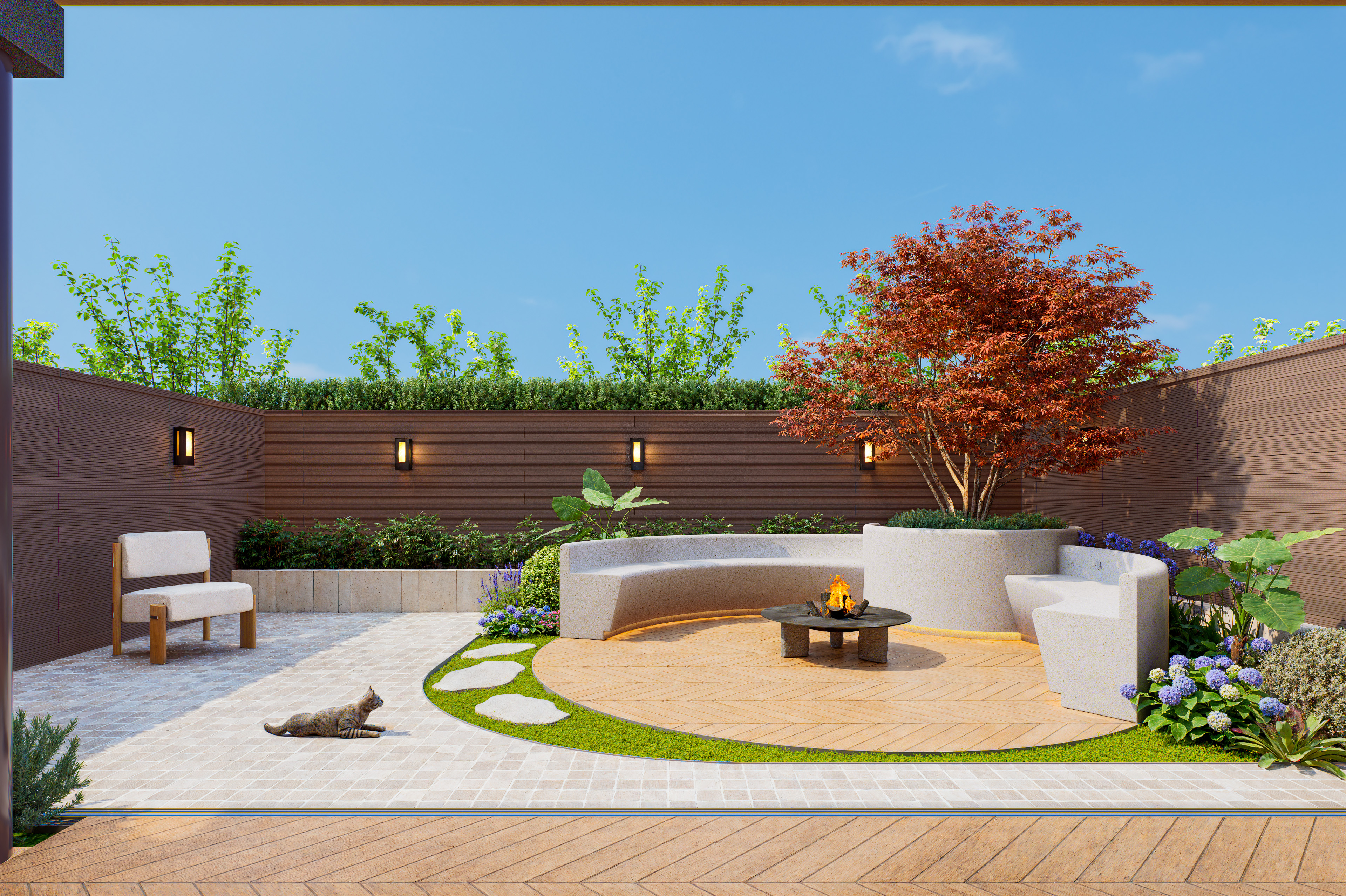 爆改27平小院 花园 庭院 设计 -0