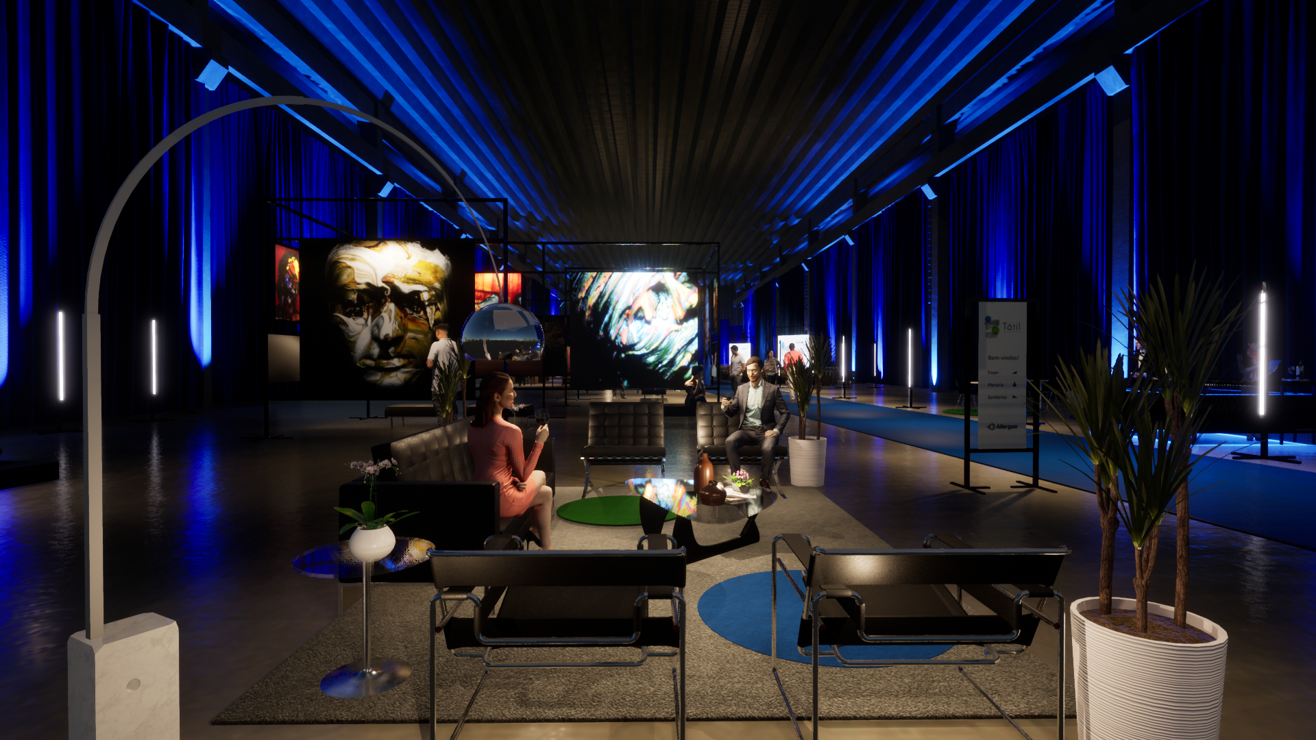 Cenografia Allergan Tátil lançamento-12