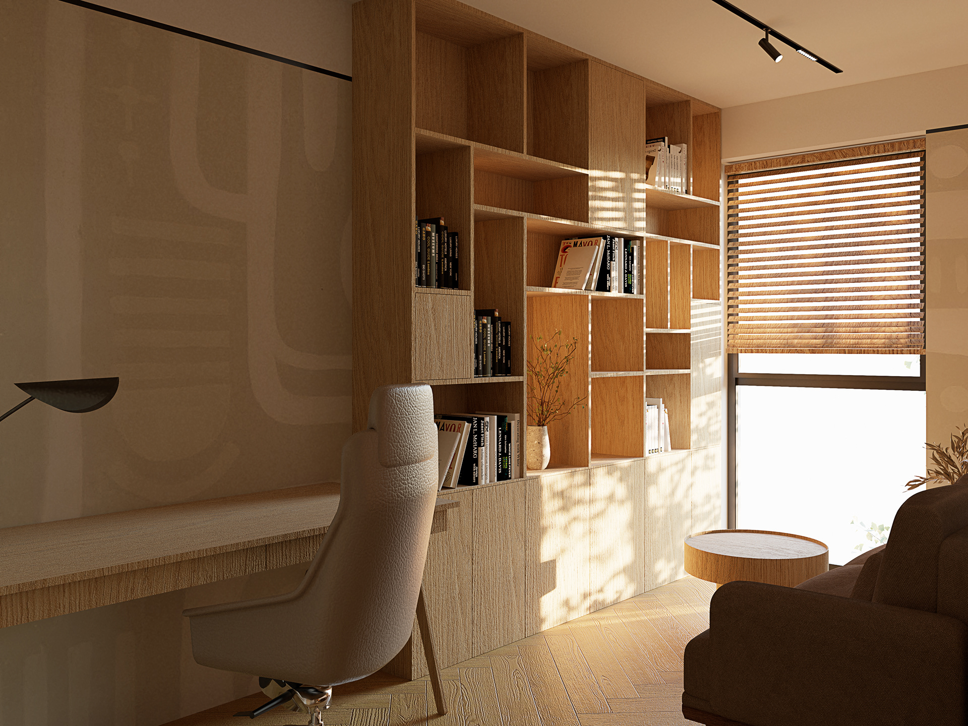 Modern, warm oasis.-14