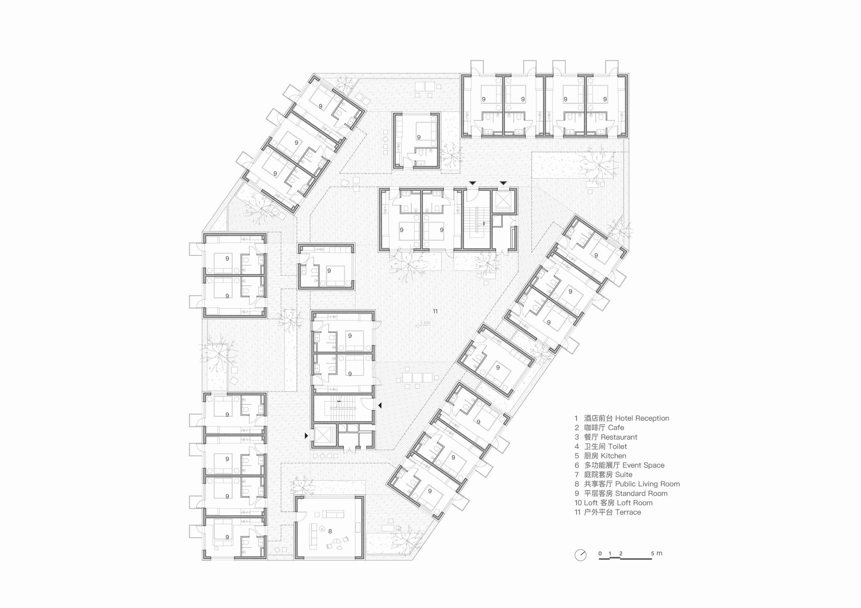 阿那亚唐舍酒店丨B.L.U.E. Architecture Studio-96