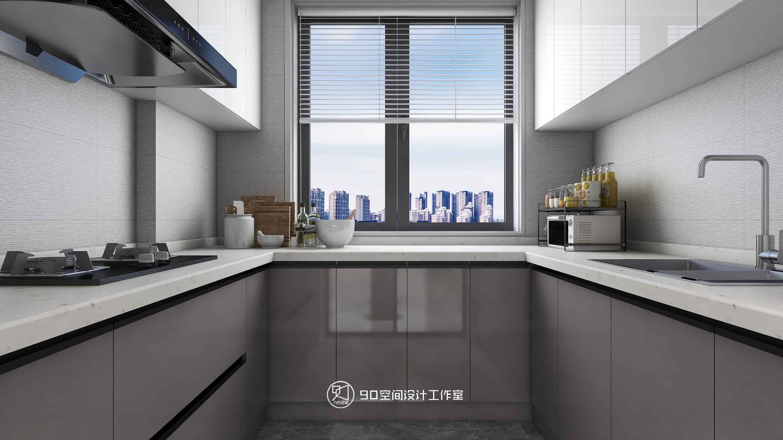 《薄荷绿》87 平方现代简约空间设计-25