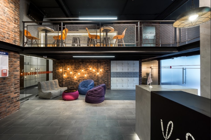 莫斯科“W-fit”健身俱乐部——现代工业风设计-1