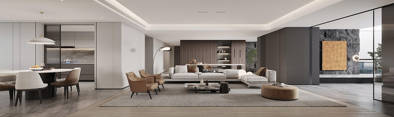 意式极简大平层设计-3