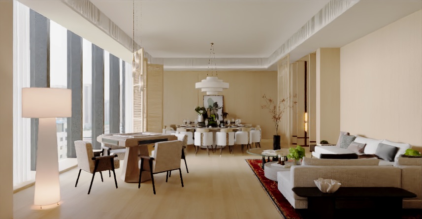 高端工装会所渲染-8