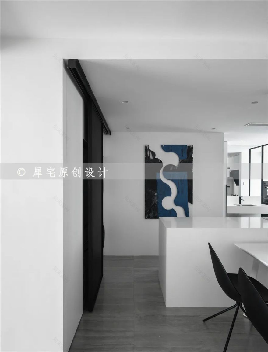 黑白极简光之居,孙姐家的大平层视野-77