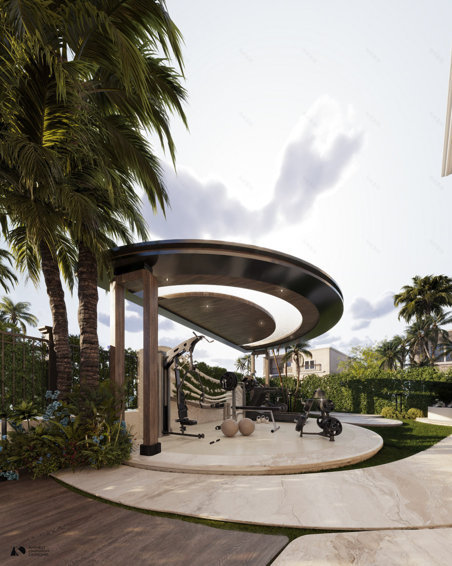 健身房与餐饮区景观设计丨未明确提及具体设计方名称-2