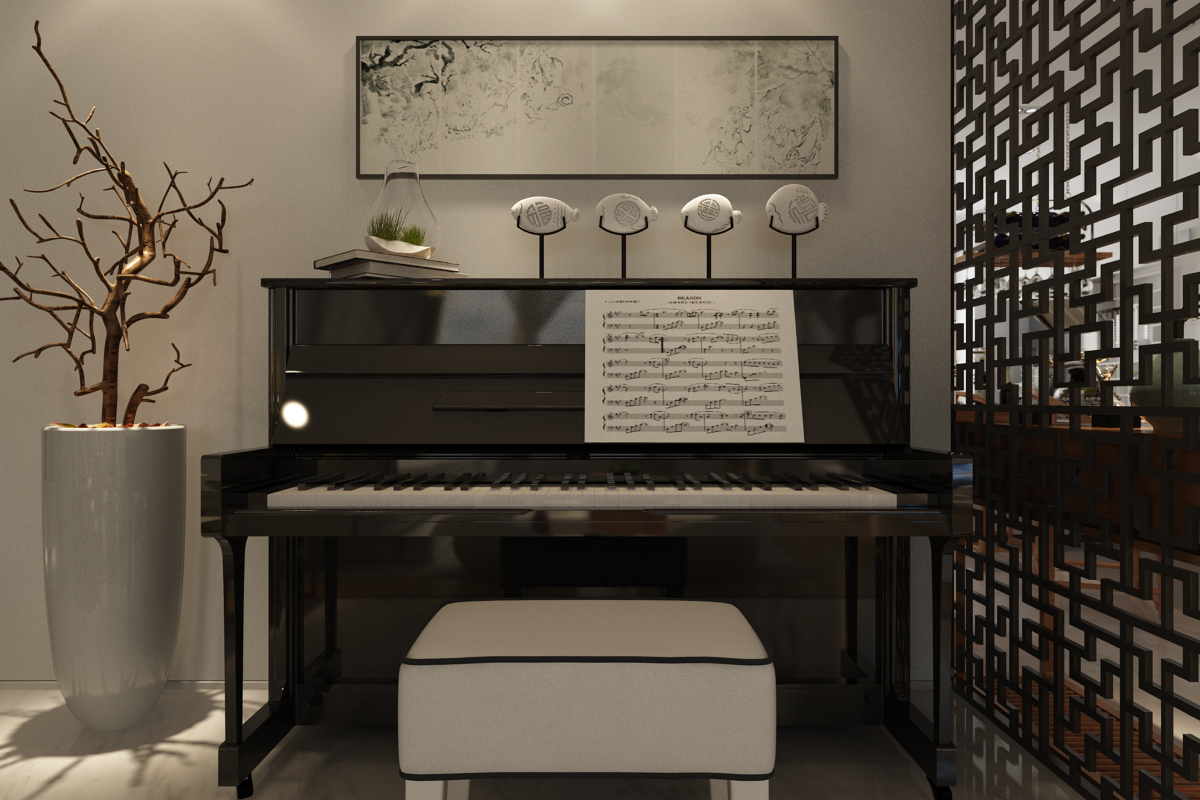 新中式 中式古典 奢华家装别墅样板房-11-19