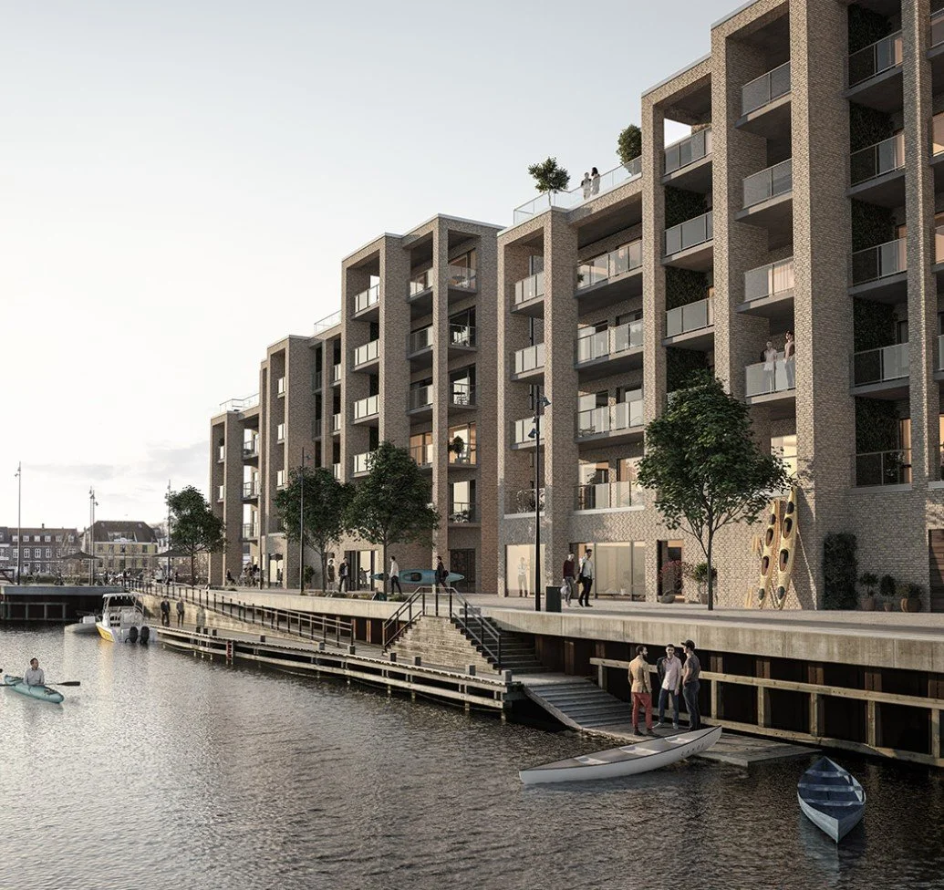 运河城

注：由于Kanalbyen可能是一个特定的地名，仅从这一词汇来看，Kanal有运河之意，byen有城市城镇之意，所以一般可直译为运河城 若它有特定所指，可能需结合更多背景信息来得到更合适的译法 丨丹麦丨Laban Arkitekter,Rønslev-11