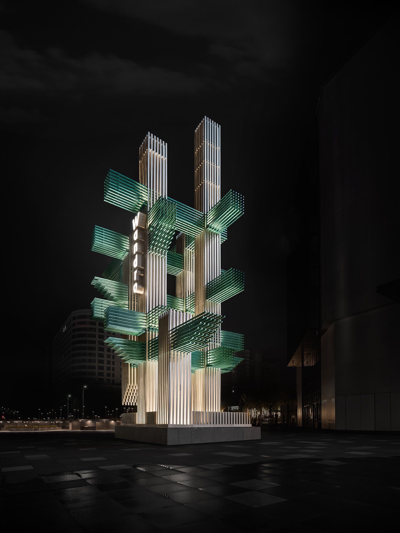 南阳万悦城广场景观&精神堡垒,河南 / 壹正企划-3