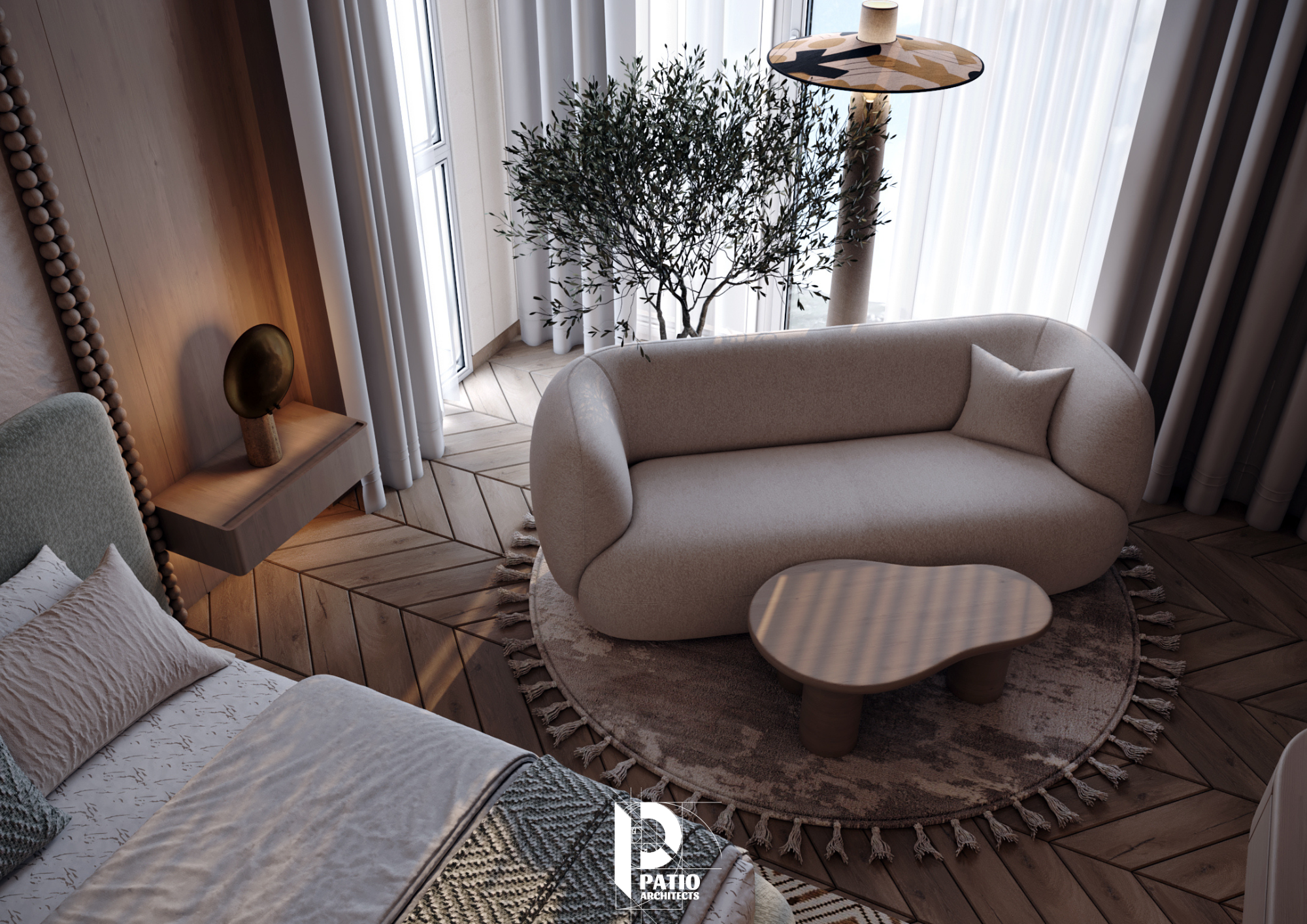 主卧室室内设计丨United Arab EmiratesAbu Dhabi丨Patio Architects L.L.C-9