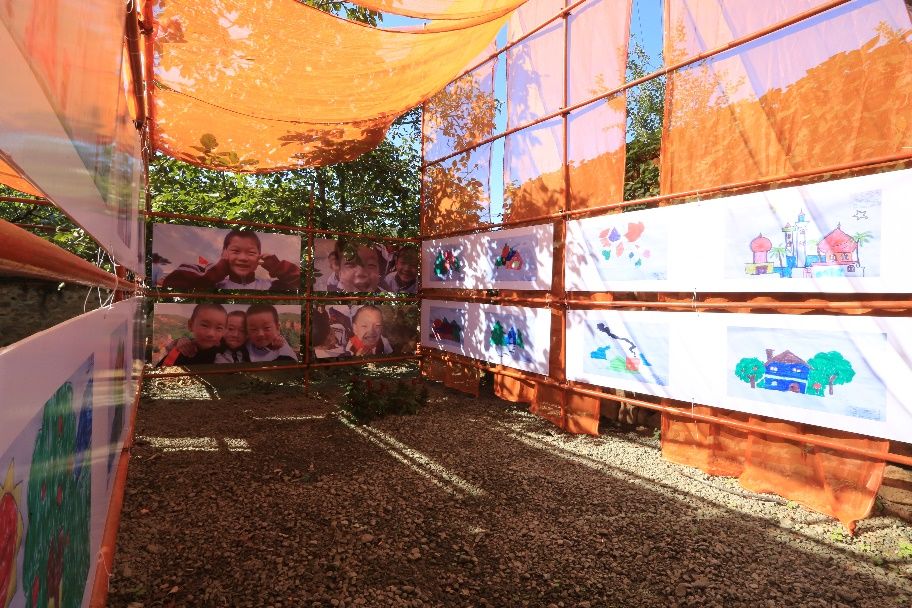 一星期 一万元 零废弃 | 脚手架建起的乡村艺廊-40