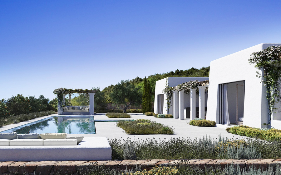 18 位建筑大师的伊维萨岛私人别墅设计,自然融入奢华-119