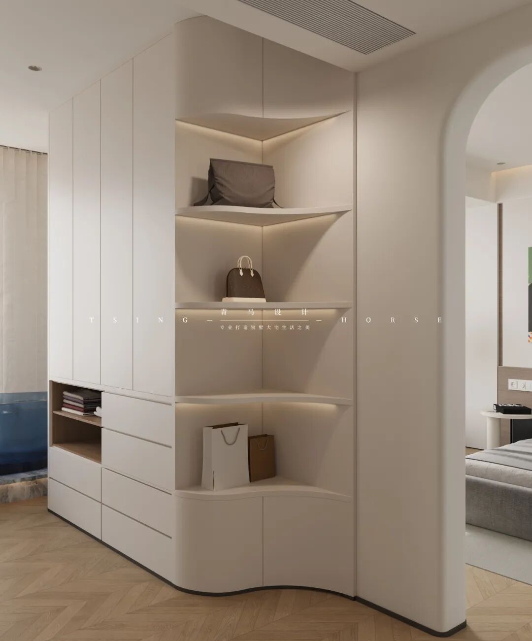 融创揽月府280㎡叠墅空间设计丨吕高飞设计团队-58