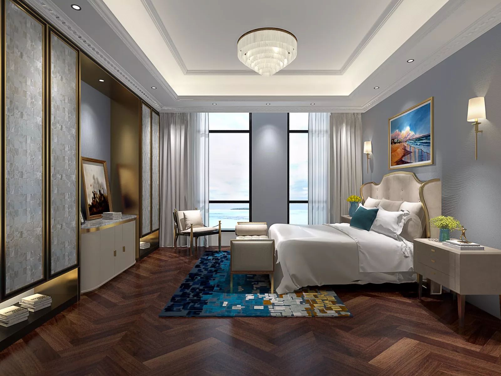 尚层别墅设计之江山里·时尚简欧复式-24