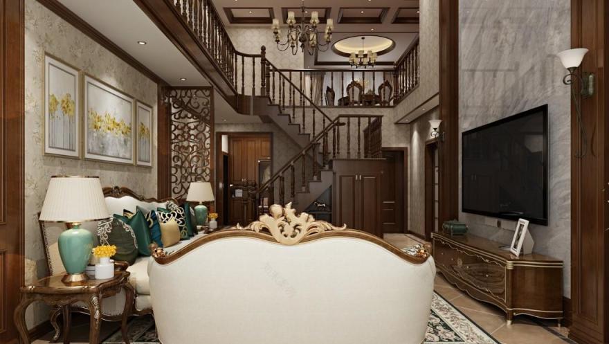 吉首市溶江小区壹号复式楼美式风格-52