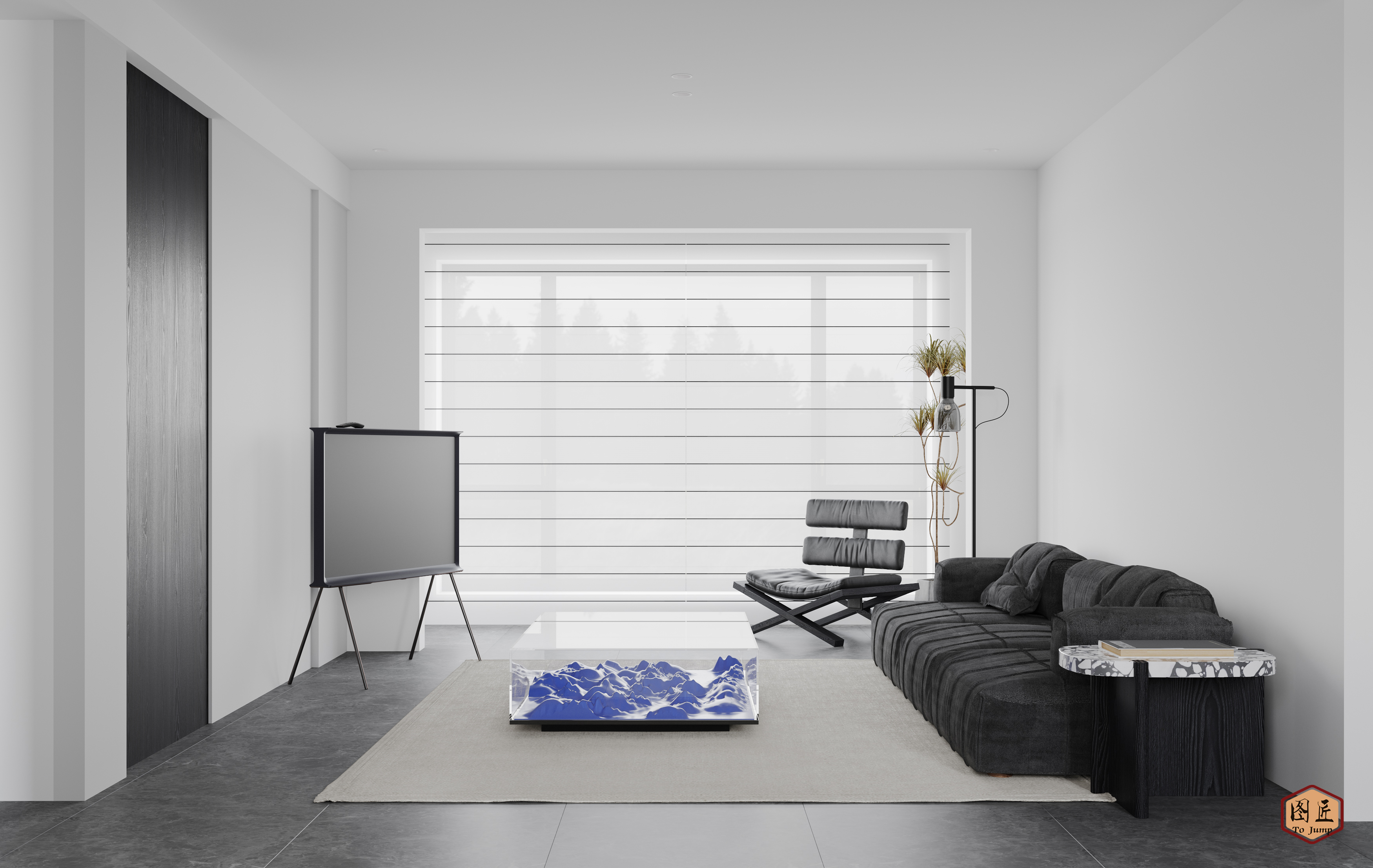 现代极简客餐厅设计-3