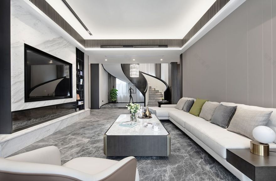 450㎡现代私宅,打造纯粹生活格调-6