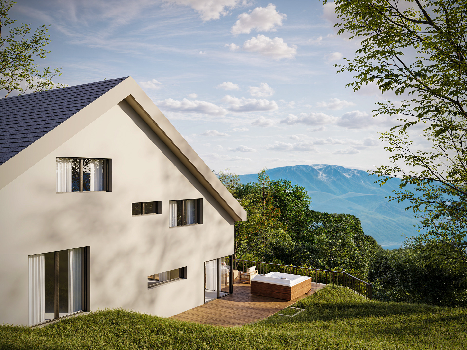 CGI  室外房屋设计-2