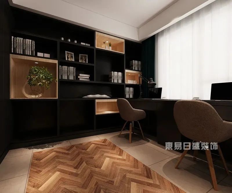 192㎡现代简约装修实景，暗黑系高端设计，动感格调并存-51