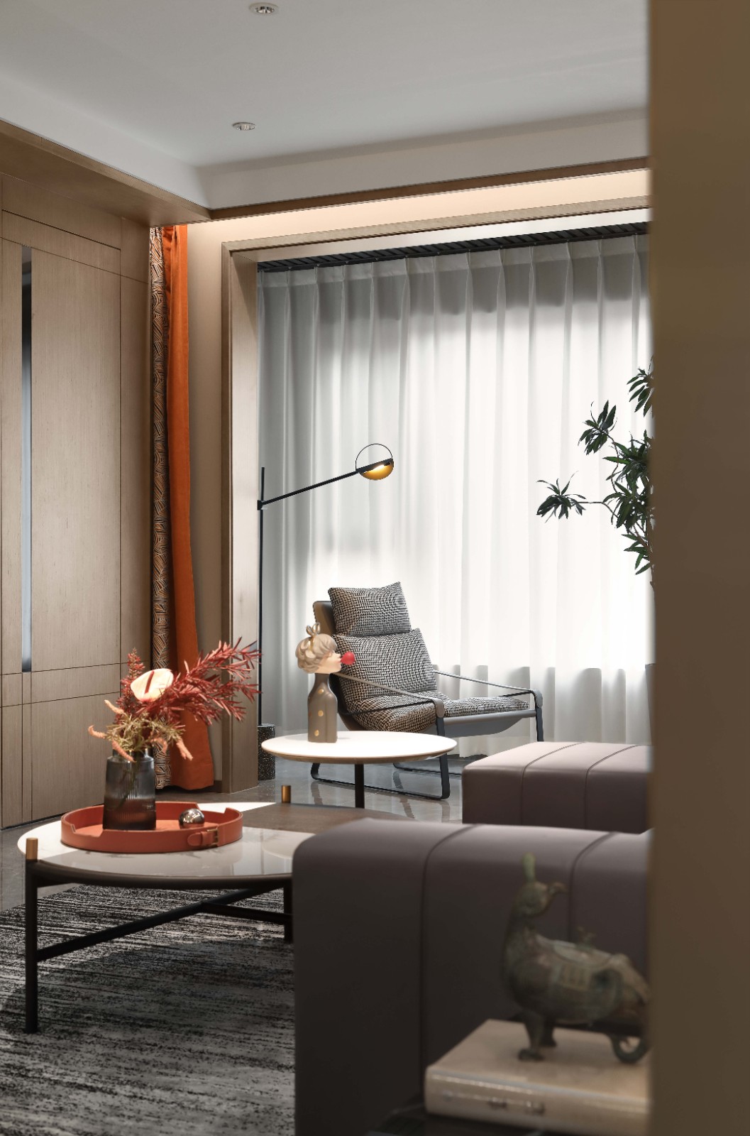 斑斓空间作品:优雅精致的灰调空间-22