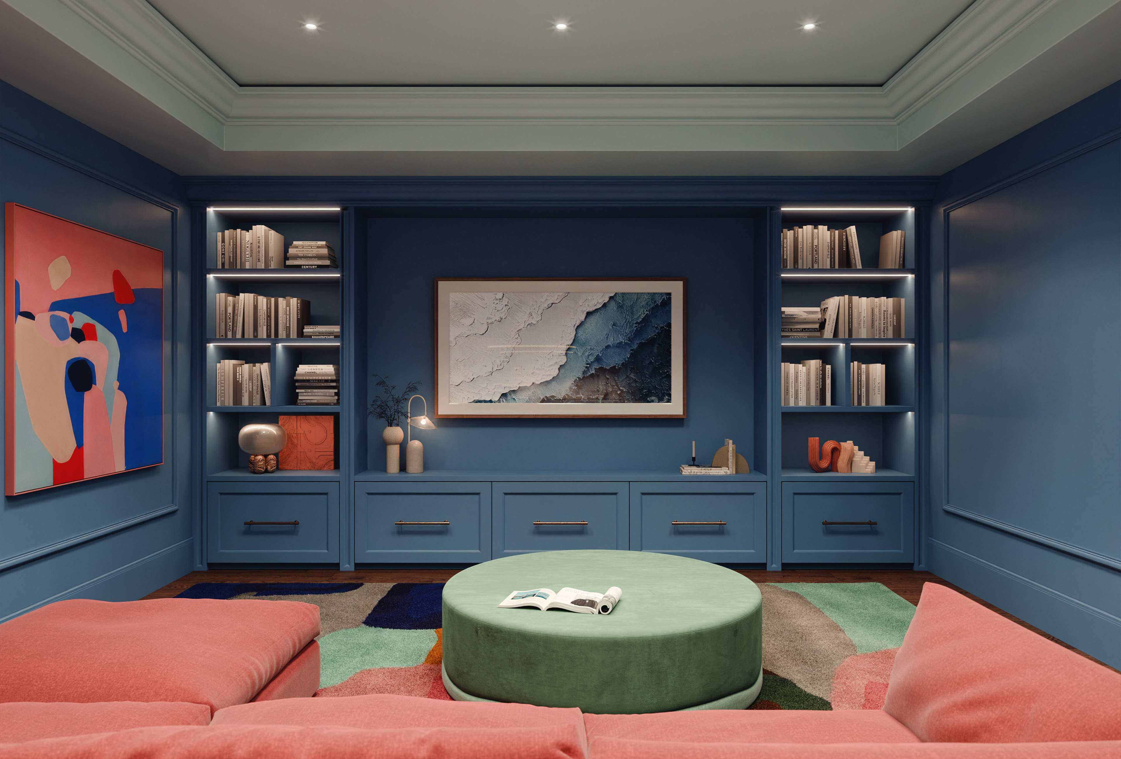 住宅室内装饰（注：这里interior常见理解为室内装饰、内部装修等意思，结合Residential House，这样翻译比较符合语境） 丨Canada丨Base A Studio-23