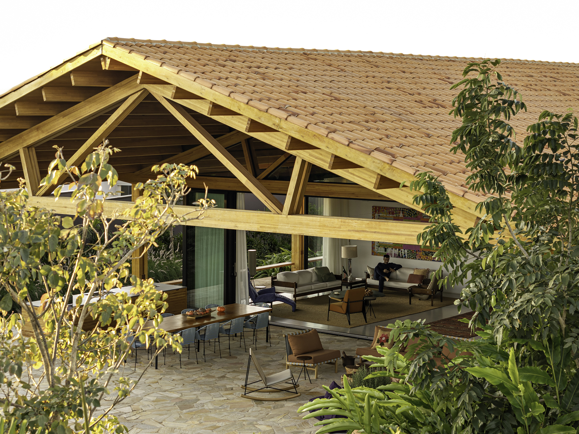 单层自建住宅丨巴西圣保罗丨Equipe Lamas设计-37