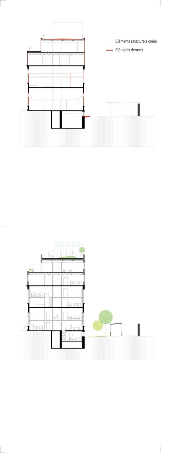 Télécom Paris 住宅修复项目丨法国巴黎丨Atelier Philéas Architecture-49