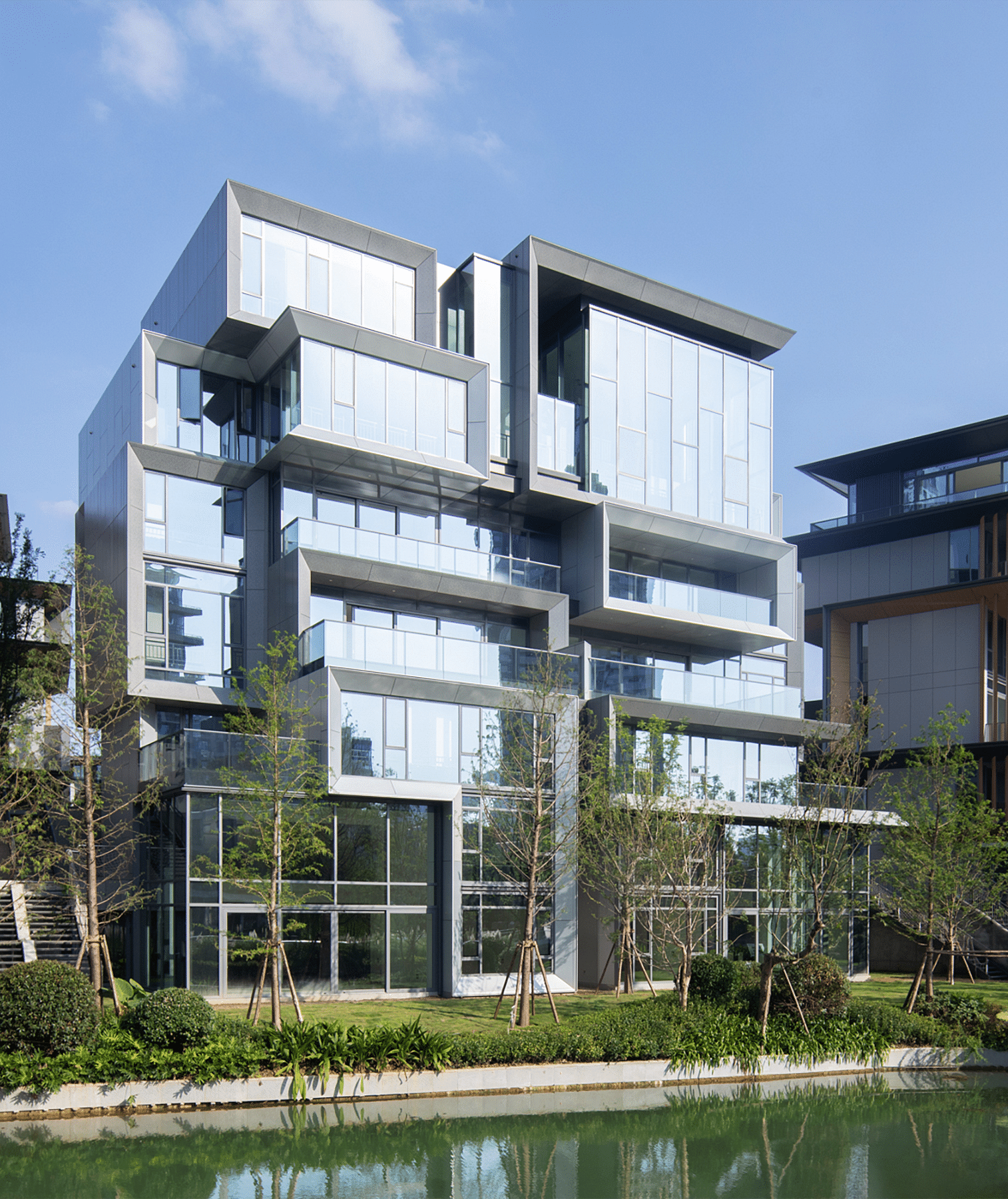 成都麓湖黑石岛垂直五联排别墅丨中国成都丨line+ studio-56