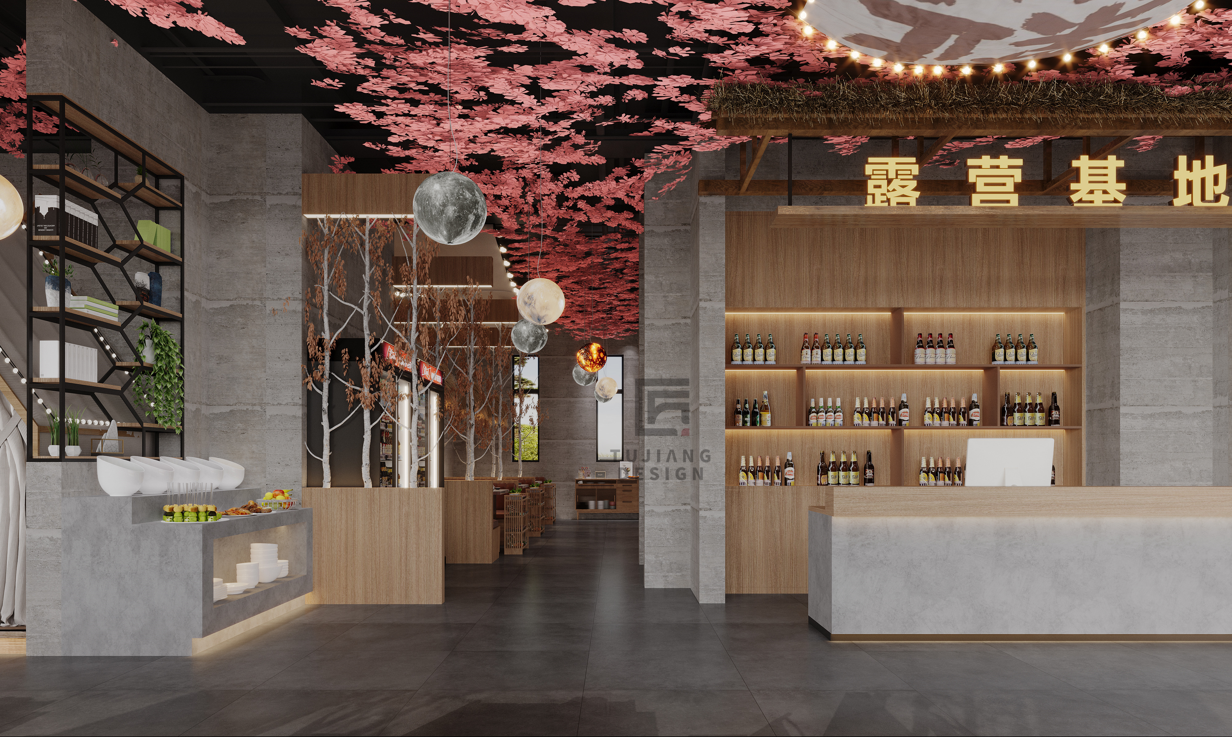 沉浸式露营风火锅店，这设计针不戳！-5