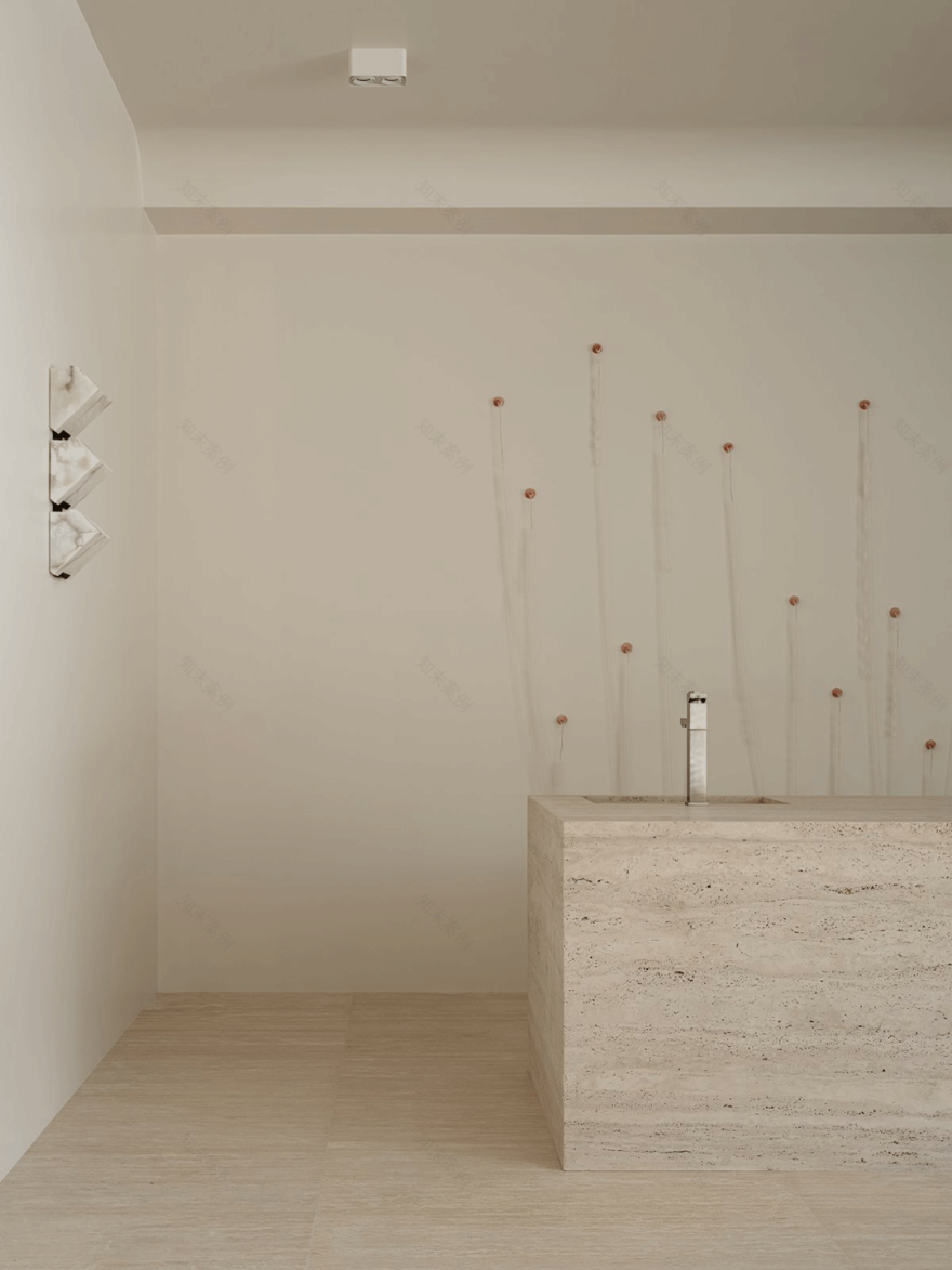 500㎡现代主义别墅,温柔中性色的质感家-26