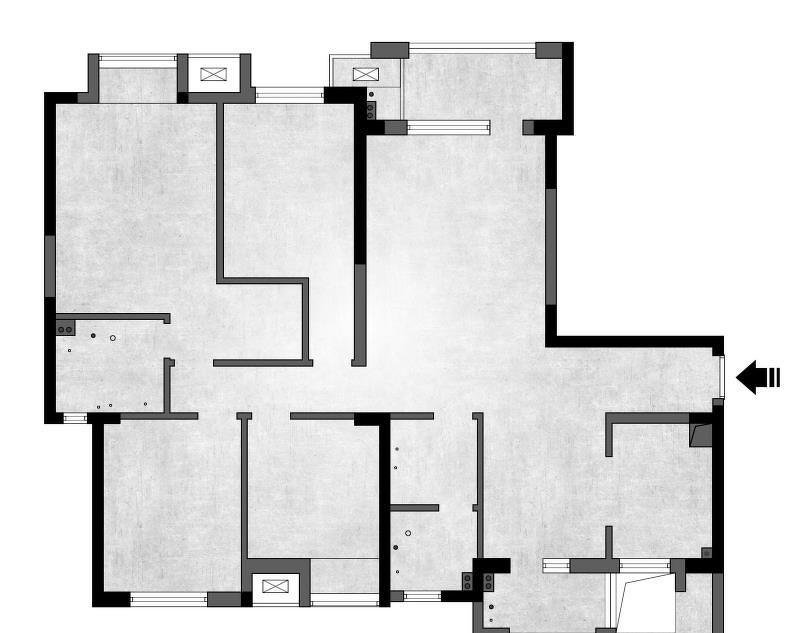 精雕细琢,优雅改造百平米三居室-2