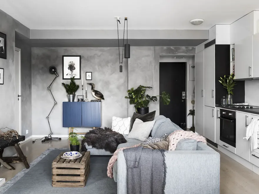 瑞典小户型公寓的禅意设计-1