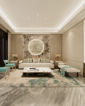 浙江温岭桃花源五层别墅客餐厅