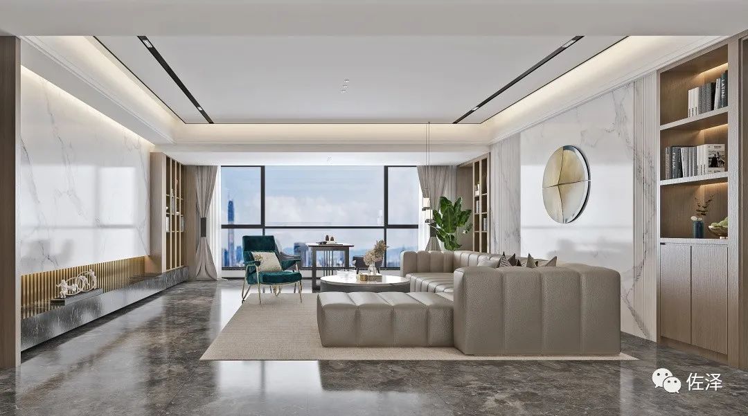 首开融侨首融府 160㎡现代简约风,洪启成团队打造安静生活空间-7