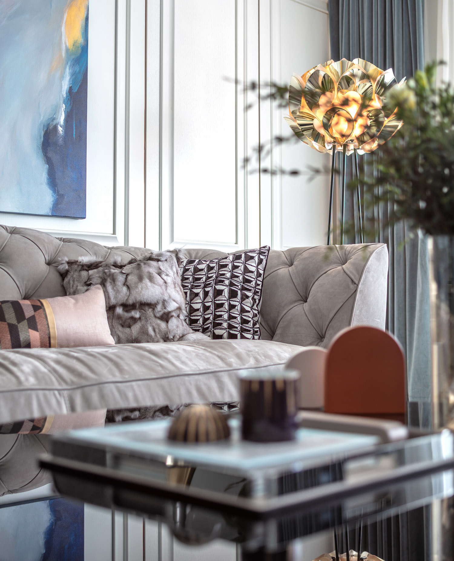 上海黄埔滩名苑 320 平米轻奢空间设计-6