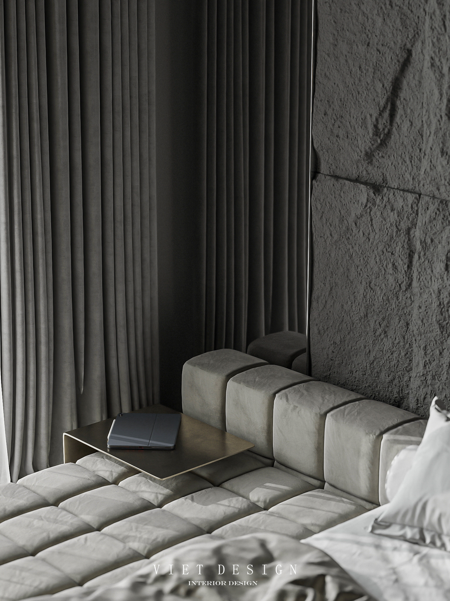 脉纹别墅丨VIET Design-37