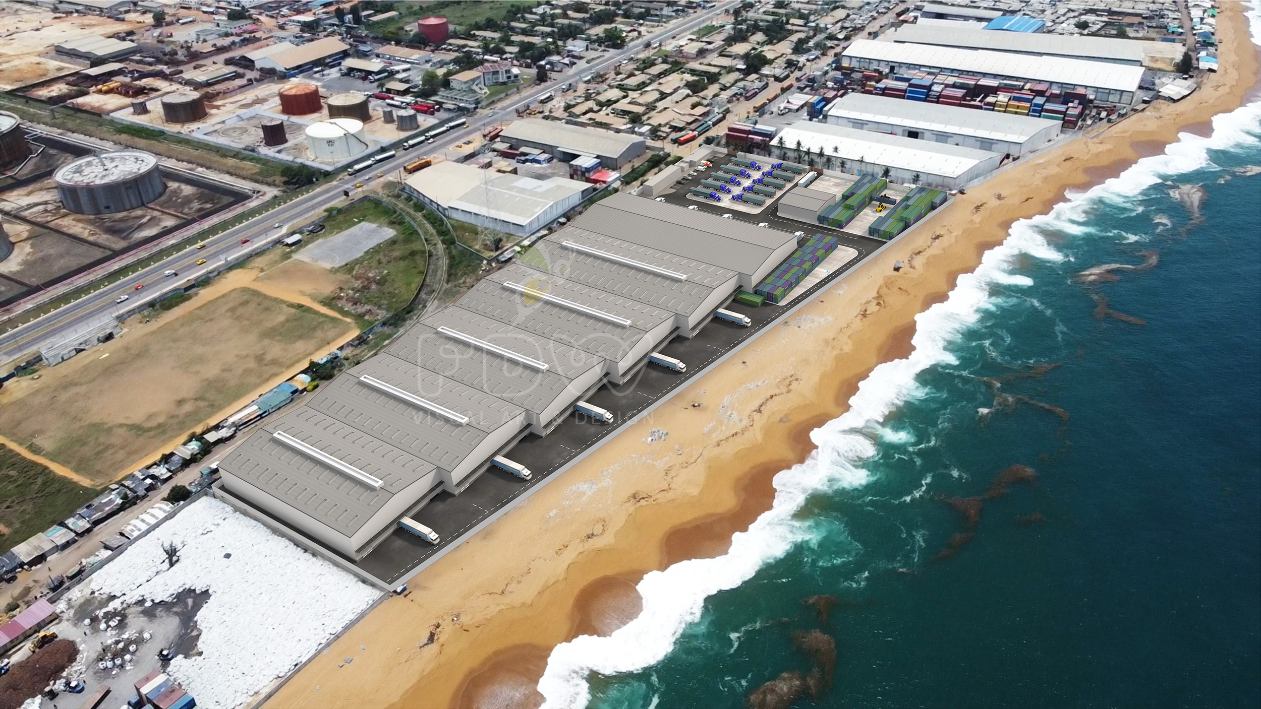 3D 渲染仓库室内可视化设计丨奥地利丨WAREHOUSE CGI-12