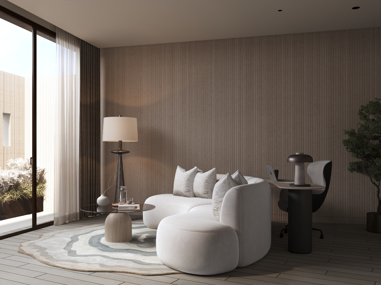 Master Bedroom with Office-21