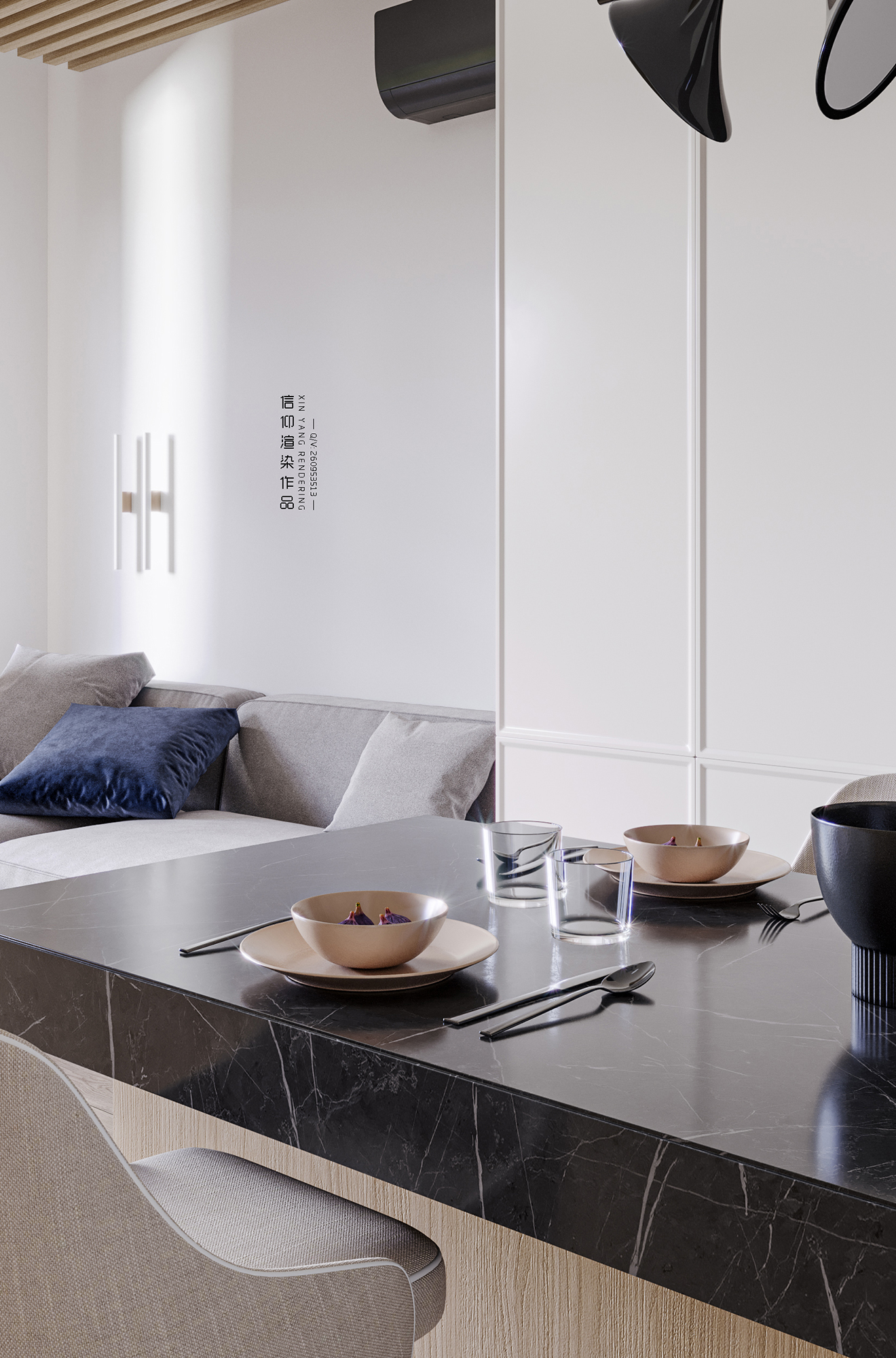 现代公寓的 CORONA 渲染艺术-7