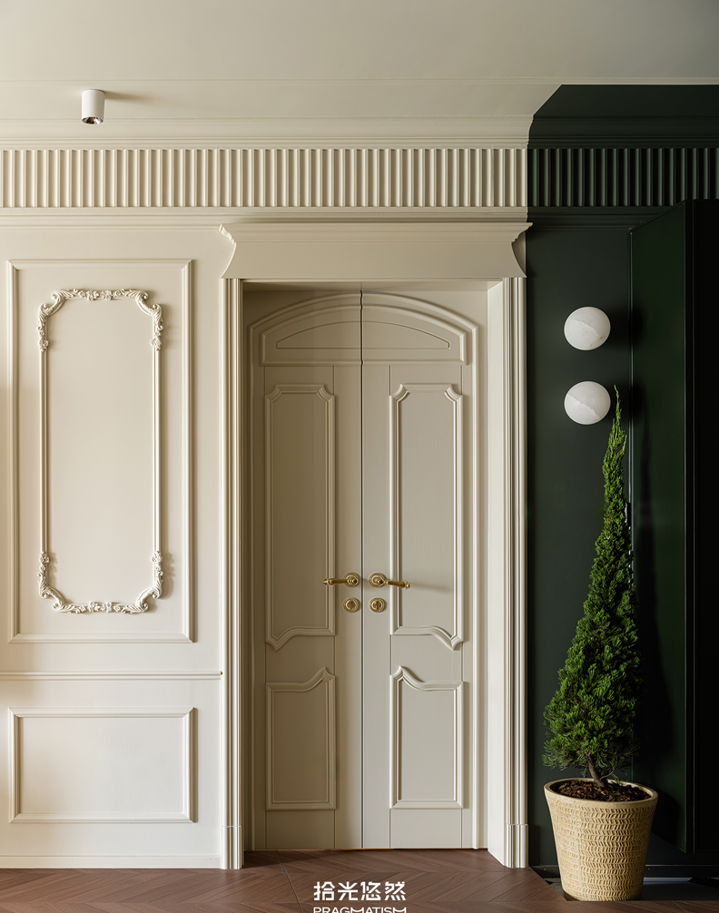 复古轻法式风格房屋设计-22