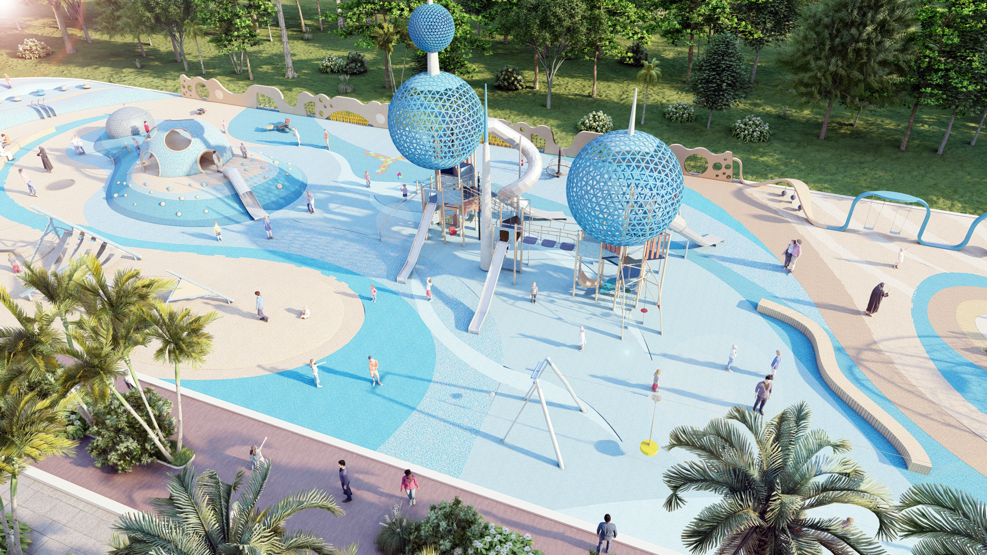 Liner Park Kuwait Architecture playground-18