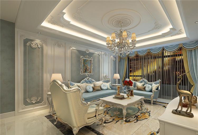 
百合装饰设计师滕飞法式风格大宅 -3