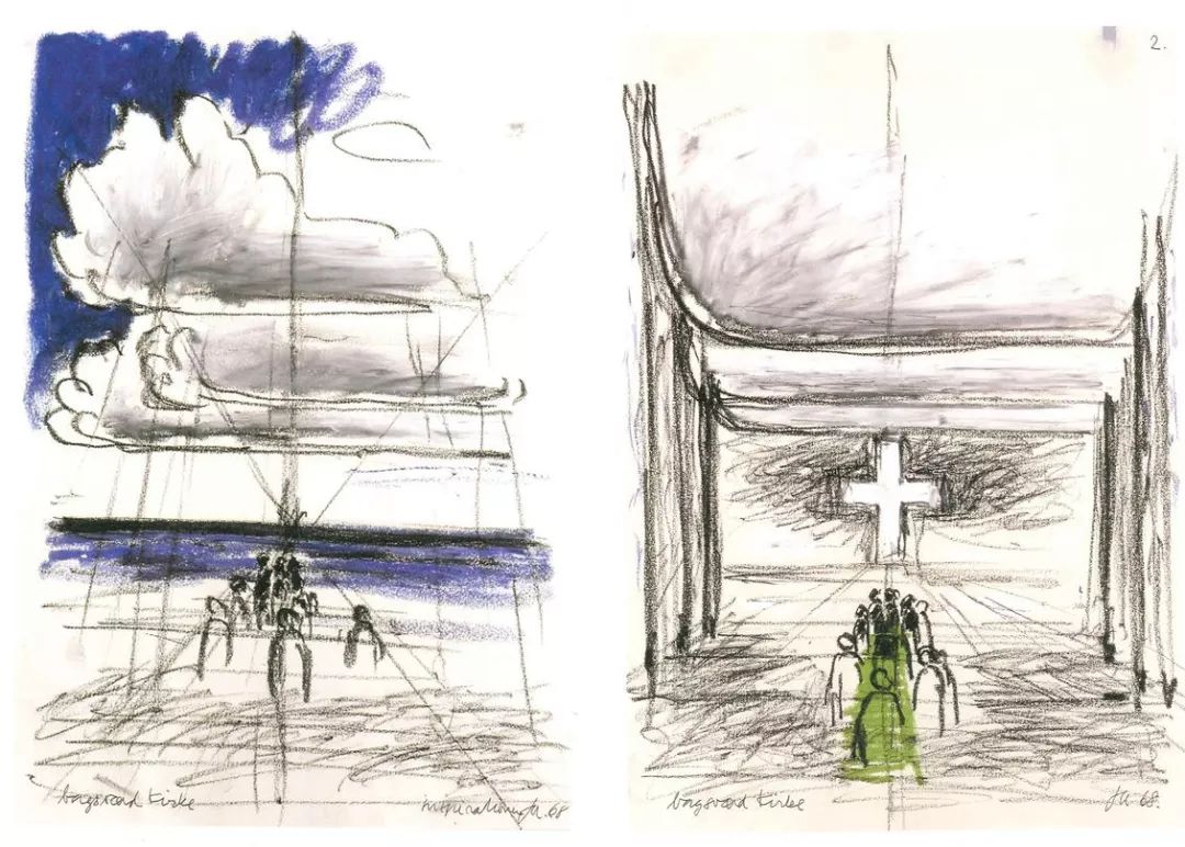 巴格斯韦德教堂 | 伍重的自然与精神空间-13