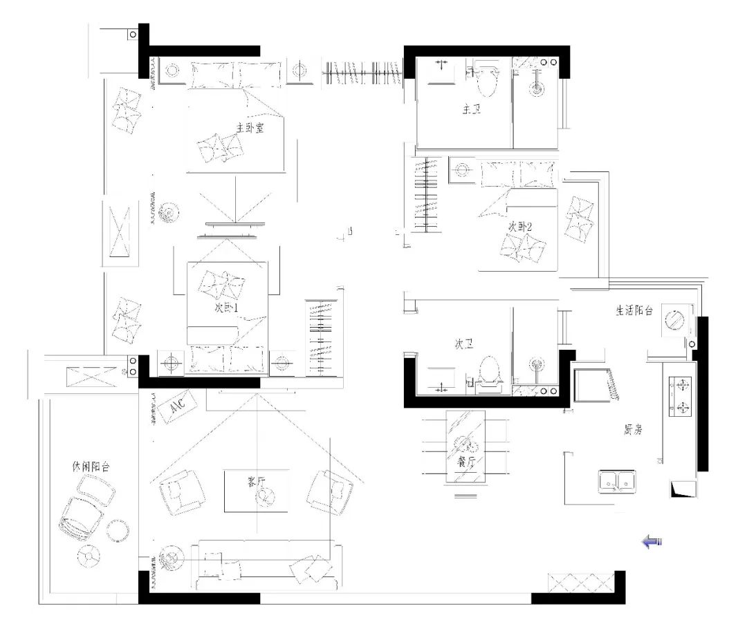 现代风格样板间,演绎精致生活美学-3