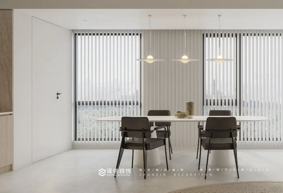 樾千山 150m²极简奶油风丨中国重庆丨琢信装饰-19